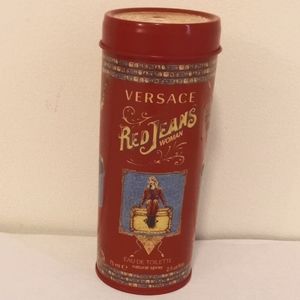 Versace Red Jean Woman Canister- Collectible - 1994 Container